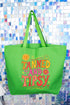 Tanned And Tipsy State Of Mind Canvas Jumbo Tote