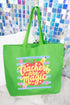 Teachers Are Magic Sketch Canvas Jumbo Tote