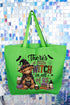 Little Witch Highland Cow Canvas Jumbo Tote
