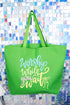 Worship While You Wait Canvas Jumbo Tote