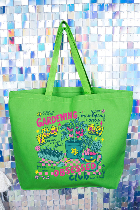 Gardening Club Canvas Jumbo Tote