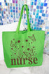 Wildflower Nurse Canvas Jumbo Tote