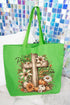 Harvest Praise Cross Canvas Jumbo Tote