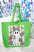 Rainbow Glam Ghost Canvas Jumbo Tote