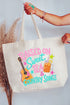Sweet Tea And Country Music Canvas Jumbo Tote