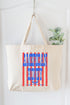 Blue American Honey Energy Canvas Jumbo Tote