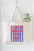 Red American Honey Energy Canvas Jumbo Tote