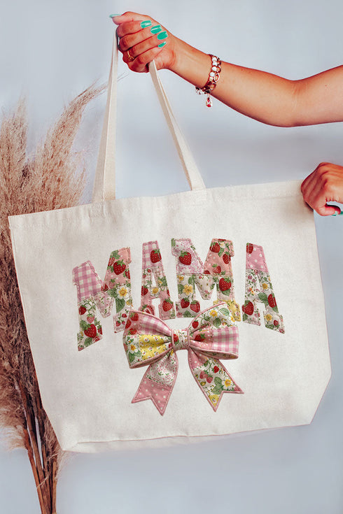 Berry Best Mama Canvas Jumbo Tote