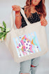 Candy Coast Angelfish Canvas Jumbo Tote