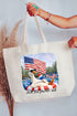 Chill The Fourth Out Canvas Jumbo Tote