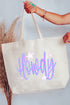 Electric Cowgirl Howdy Canvas Jumbo Tote