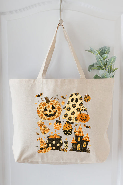 Boo & Bloom Canvas Jumbo Tote