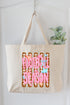 Football Season Energy Canvas Jumbo Tote