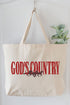 God's Country Canvas Jumbo Tote