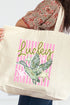 Lucky Duck Canvas Jumbo Tote