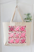 Painted Touchdowns for Hope Canvas Jumbo Tote