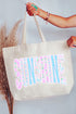 Seaside Lace Series Canvas Jumbo Tote