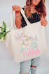 Pretty Drive Dink Pickled Pink Canvas Jumbo Tote
