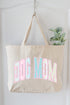 Rose Cottage Dog Mom Canvas Jumbo Tote