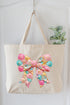 Coastal Coquette Canvas Jumbo Tote