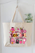 She's A Teacher I Can Tell Canvas Jumbo Tote