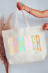 Sunwashed Summer Canvas Jumbo Tote