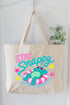 Stay Snappy Canvas Jumbo Tote