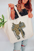 Spotted Saddle Canvas Jumbo Tote