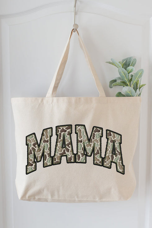Hunting Season Mama Canvas Jumbo Tote