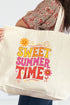 Golden Glow Sweet Summer Time Canvas Jumbo Tote