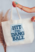 Hit The Dang Ball Canvas Jumbo Tote