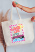 Sunny Lake Life Canvas Jumbo Tote