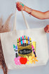Personalized Teaching In Full Color Canvas Jumbo Tote *Enter Your Name