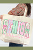 Senior Sweetheart 2027 Canvas Jumbo Tote