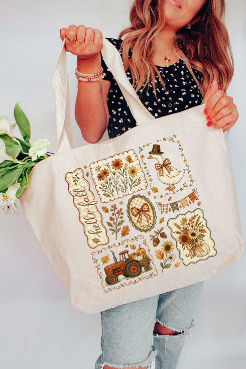 Harvest Keepsakes Canvas Jumbo Tote