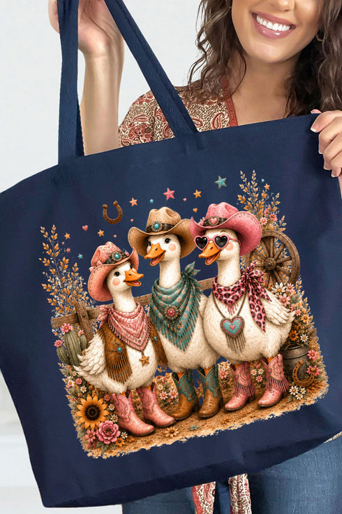 Boots & Beaks Canvas Jumbo Tote