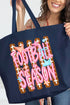 Football Season Energy Canvas Jumbo Tote