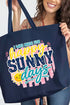 Made For Sunny Days Canvas Jumbo Tote
