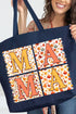 Falling Leaves Mama Canvas Jumbo Tote