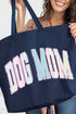 Rose Cottage Dog Mom Canvas Jumbo Tote