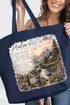 Scenic Psalm 91 Canvas Jumbo Tote