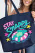 Stay Snappy Canvas Jumbo Tote