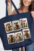 Pastures & Postcards Canvas Jumbo Tote