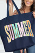 Sunwashed Summer Canvas Jumbo Tote