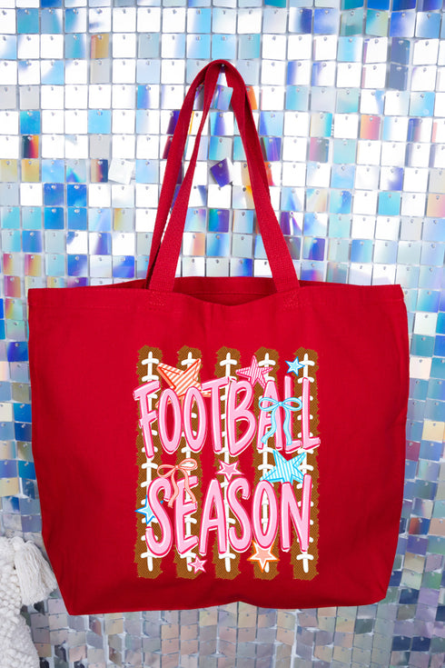 Football Season Energy Canvas Jumbo Tote