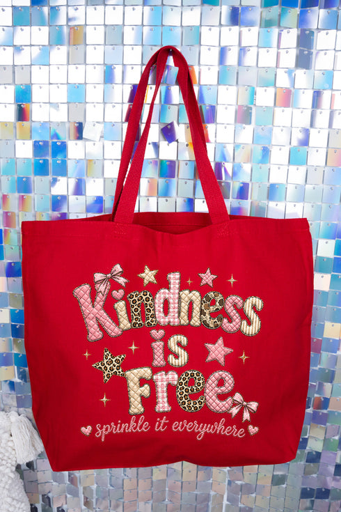 Sew Much Kindness Canvas Jumbo Tote