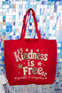 Sew Much Kindness Canvas Jumbo Tote