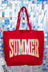 Sunwashed Summer Canvas Jumbo Tote