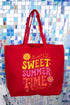 Golden Glow Sweet Summer Time Canvas Jumbo Tote