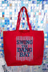 Swing The Dang Bat Canvas Jumbo Tote